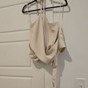 Express Cream Drape Tank Top